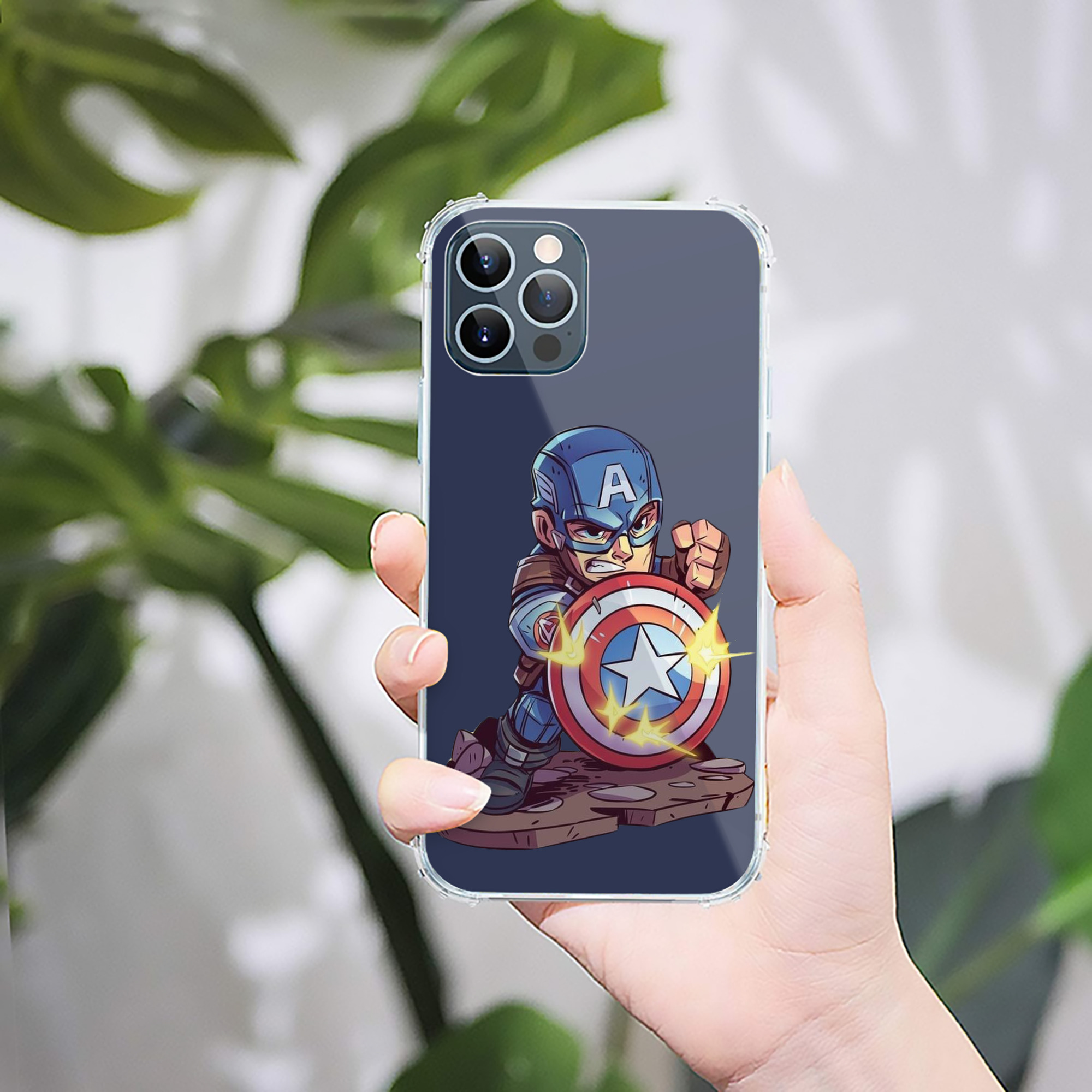 （画像用） アベンジャーズ The Avengers 【iPhone 12シリーズ対応】透明スマホケース（クリアソフトケース）